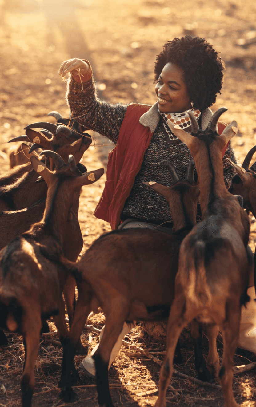 Women helping people in public kitchen